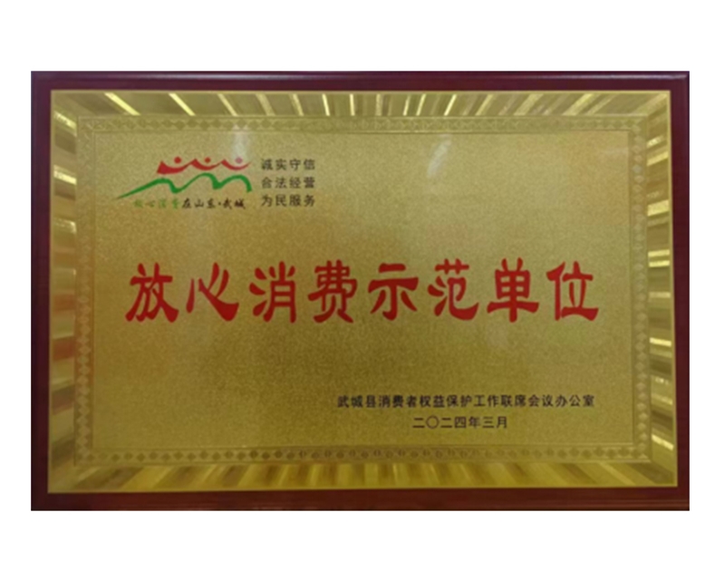 放心消費示范單位